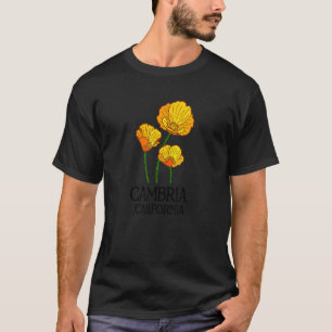 Cambria California CA Poppy Flower State City Vint T-Shirt