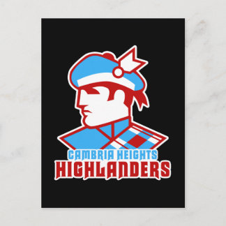 Cambria Heights Highlander Logo Design Postcard