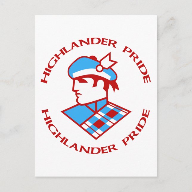 Cambria Heights Highlander Pride Design Postcard (Front)