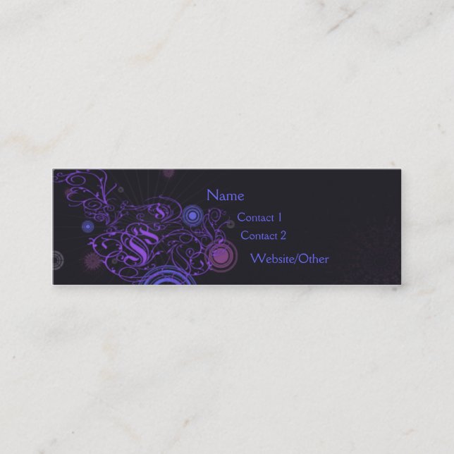 Cambria Mini Business Card (Front)