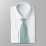 Cambridge Blue Green Modern Solid Colour     Tie<br><div class="desc">Neck Tie business suit and casual fun fashion statement apparel attire accessory printed with Cambridge Blue Green Modern 21st Century Solid Colour Design by TheFabricSeal print on demand shop at Zazzle.com #ZazzleMade https://www.zazzle.com/store/thefabricseal With initials F S for our shop Fabric Seal on the lower back which you can easily personalise...</div>