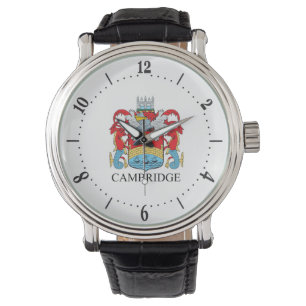Cambridge coat of arms keychain watch