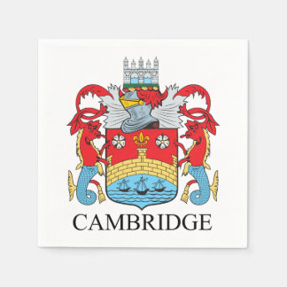 Cambridge coat of arms napkin