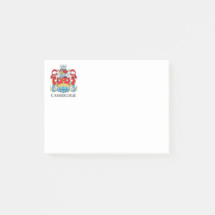 Cambridge coat of arms post-it notes