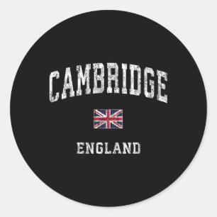 Cambridge England Athletic Sports Classic Round Sticker
