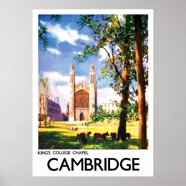 Cambridge, King's college chapel, United Kingdom Poster (Front)