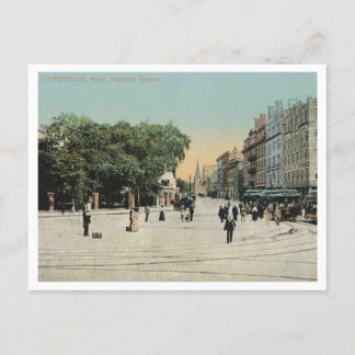 Cambridge MA, Harvard Square, 1910 Postcard
