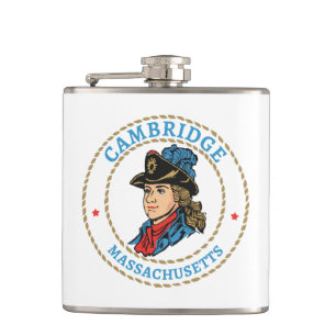 Cambridge Massachusetts Colonial Hip Flask