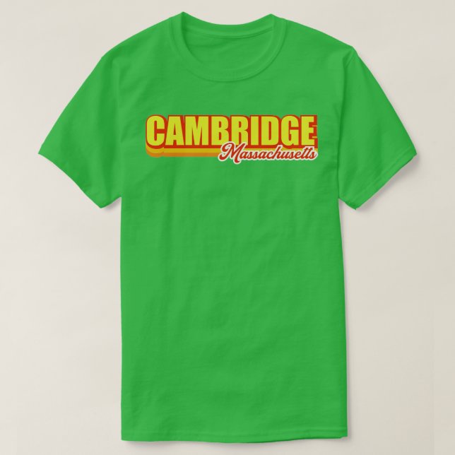 Cambridge Massachusetts T-Shirt (Design Front)