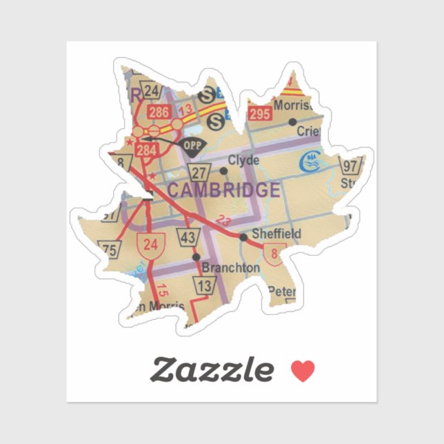 Cambridge Ontario Map (Sheet)