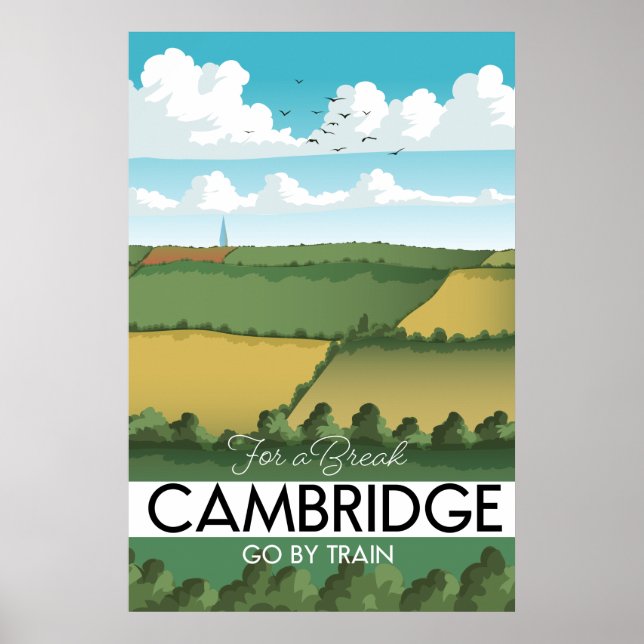 Cambridge Train travel poster (Front)
