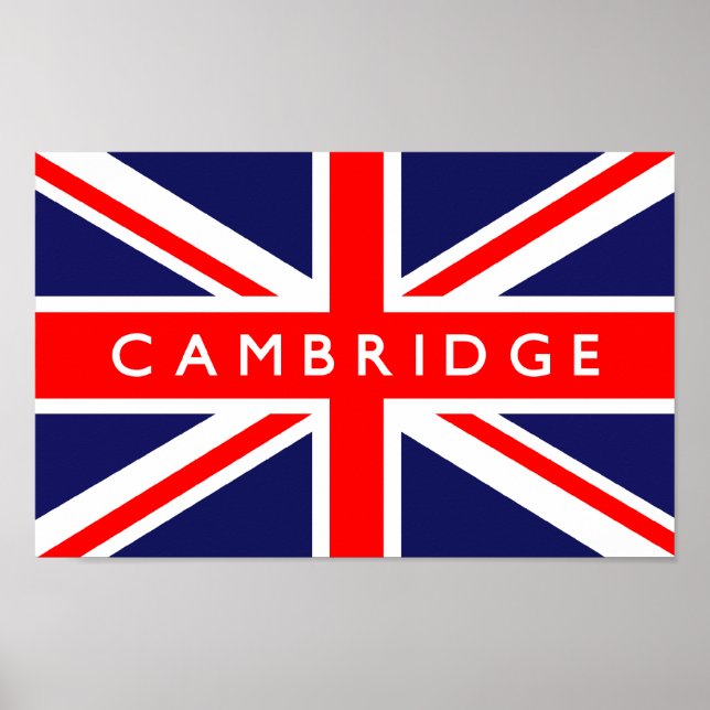 Cambridge UK Flag Poster (Front)