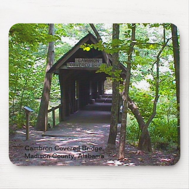 Cambron Covered Bridge, Madison County, Alabama Mouse Pad (Front)
