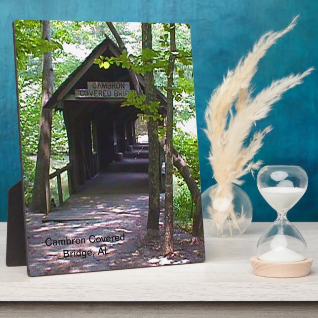 Cambron Covered Bridge, Madison County, Alabama Plaque (Side)