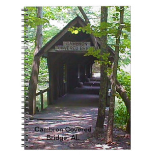 Cambron Covered Bridge, Madison County, Alabama Spiral Notebook