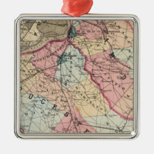 Camden, Gloucester counties, NJ Metal Tree Decoration