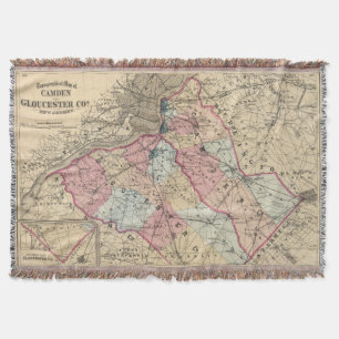 Camden, Gloucester counties, NJ Throw Blanket
