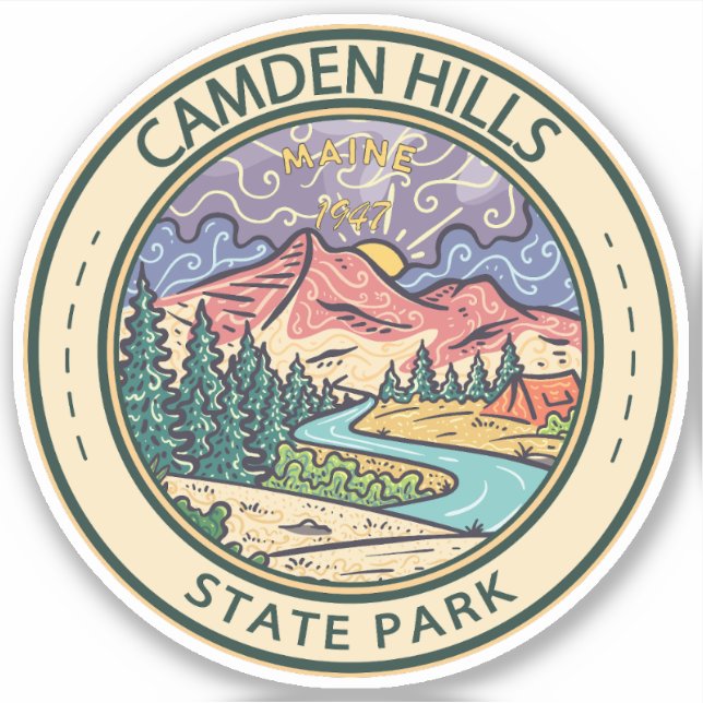 Camden Hills State Park Maine Badge (Front)