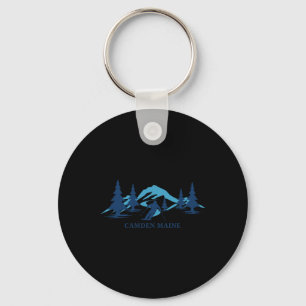Camden Maine Ski Resort Skiing Skier  Key Ring