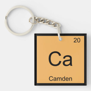 Camden Name Chemistry Element Periodic Table Key Ring