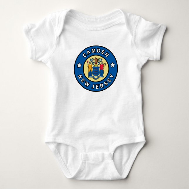 Camden New Jersey Baby Bodysuit (Front)