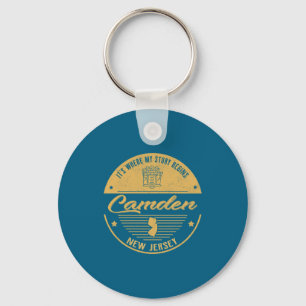 Camden New Jersey Its Where My Story Begins Key Ring