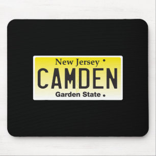 Camden New Jersey Nj Hometown License Plate Graphi Mouse Pad