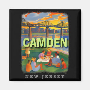 Camden New Jersey Nj Waterfront Delight Sd018  Magnet