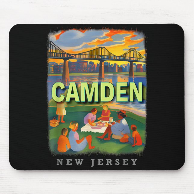 Camden New Jersey Nj Waterfront Delight Sd018  Mouse Pad (Front)
