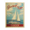 Camden Sailboat Vintage Travel Maine