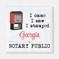 Came Saw Stamped Notary Public Georgia