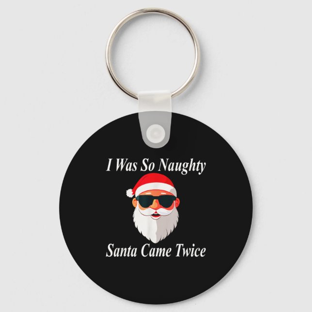 Came Twice Christmas Funny Naughty Dirty Raunchy G Key Ring (Front)