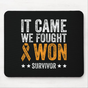 Came We Fought And Won Leukaemia Awareness Survivo Mouse Pad