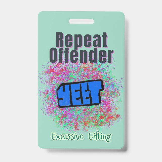 Camedian Repeat Offender ID Badge (Front)
