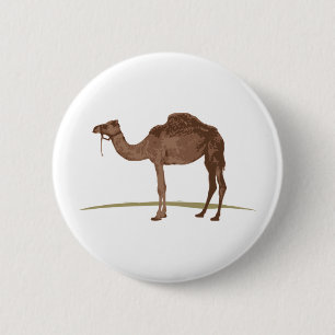 Camel 6 Cm Round Badge