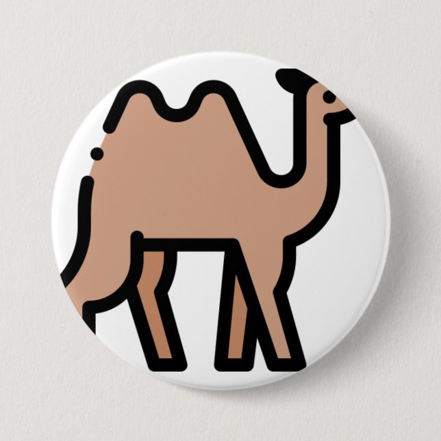 Camel 7.5 Cm Round Badge (Front)