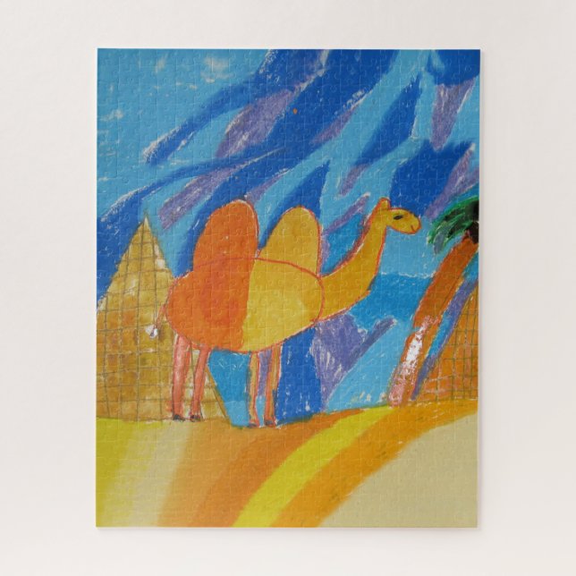 Camel Art by Kids drawing Jigsaw Puzzle (Vertical)