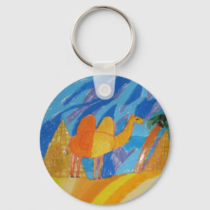 Camel Art by Kids Key Ring