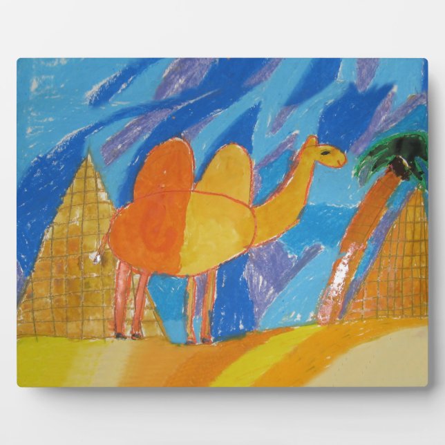Camel Art by Kids Plaque (Front)