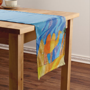 Camel Art by Kids Short Table Runner