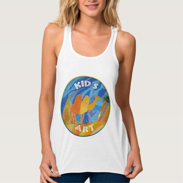 Camel Art by Kids Singlet (Front)