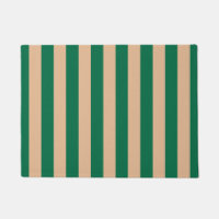 Camel Beige & Classic Green Stripe