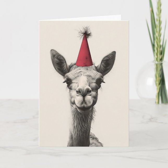 Camel Birthday Party Greeting Card (Front)