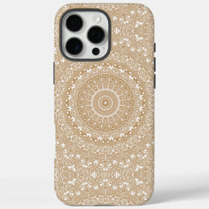 Camel Brown Mandala Pattern Design iPhone 16 Pro Max Case