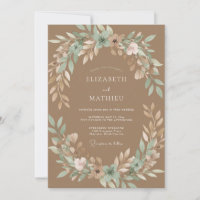 Camel Brown Serene Rustic Wedding