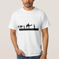 Camel caravan crossing the desert T-shirt