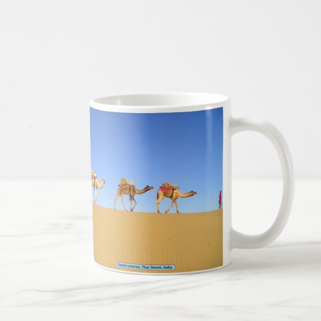 Camel caravan, Thar Desert, India Coffee Mug (Right)