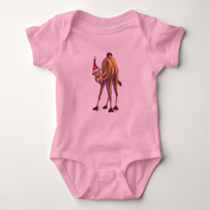 Camel Christmas Baby Bodysuit