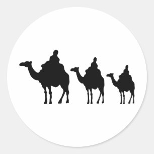 camel classic round sticker