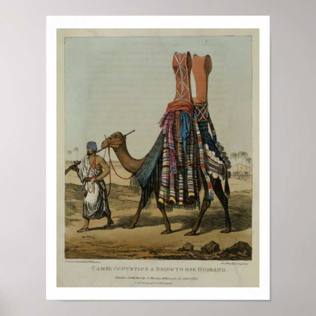 Camel Conveying a Bride to her Husband, engraved b Poster (Front)